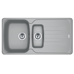 Franke AZG651ST Sink One and Half Bowl - Stone Grey