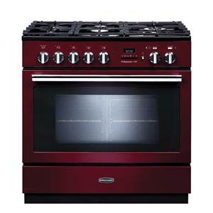 Rangemaster PROP90FXPDFFCY/C Professional Plus FX 90cm Dual Fuel Range Cooker - Cranberry