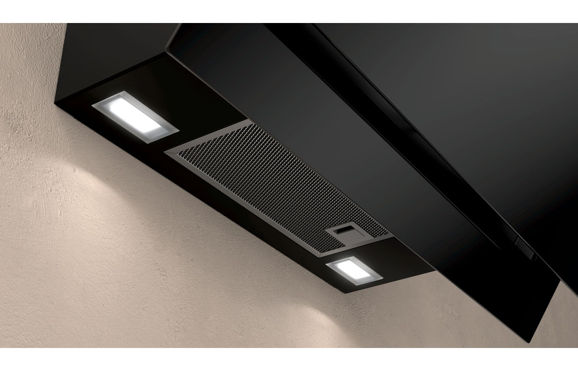 Neff N50 D65IHM1S0B 60cm Angled Glass Chimney Hood Black Empire Electro