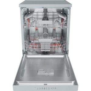 Hotpoint H3FC14BN7ASUK Freestanding Full-Size Dishwasher – Silver – 14 Place Settings 1