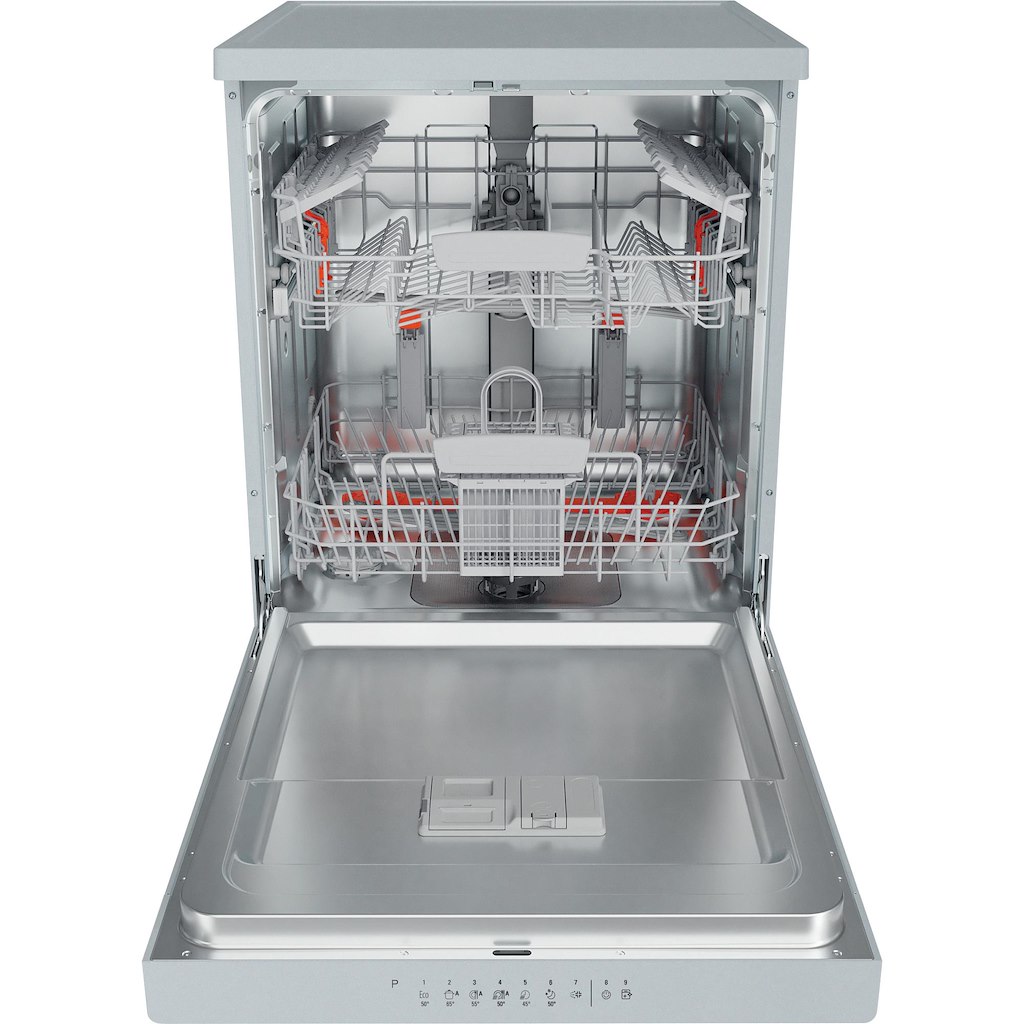 Hotpoint H3FC14BN7ASUK Freestanding Full-Size Dishwasher – Silver – 14 Place Settings 1