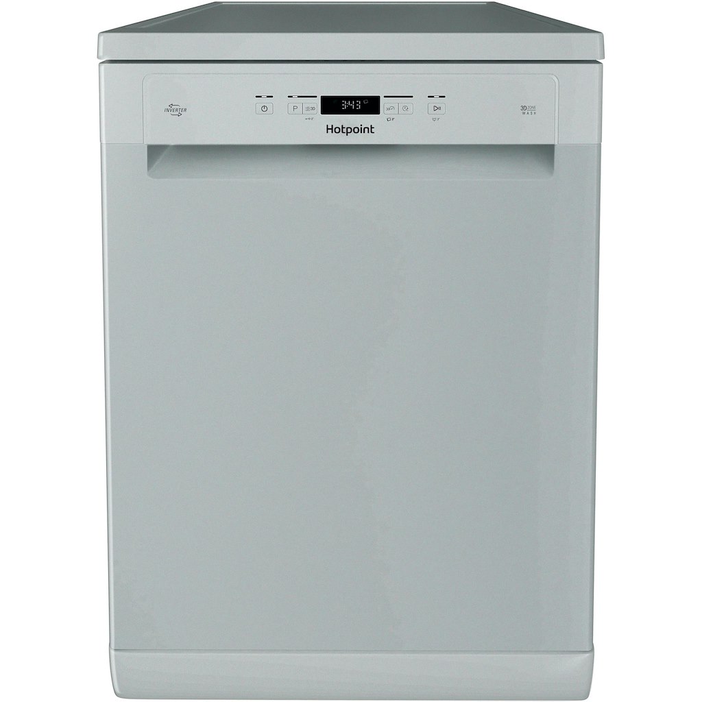 Hotpoint H3FC14BN7ASUK Freestanding Full-Size Dishwasher – Silver – 14 Place Settings H3FC14BN7ASUK