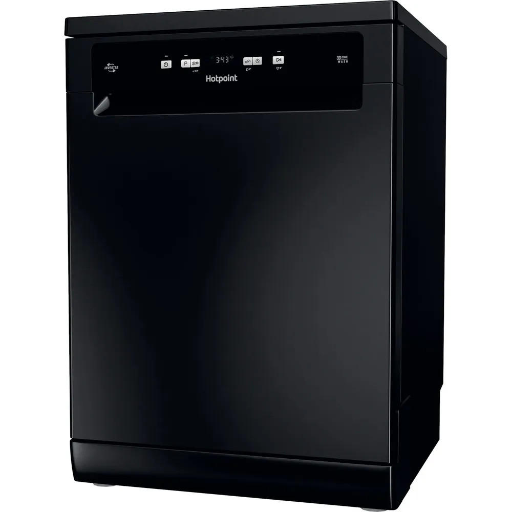 Hotpoint HFC3C26WCBUK Freestanding Dishwasher – Black image 2