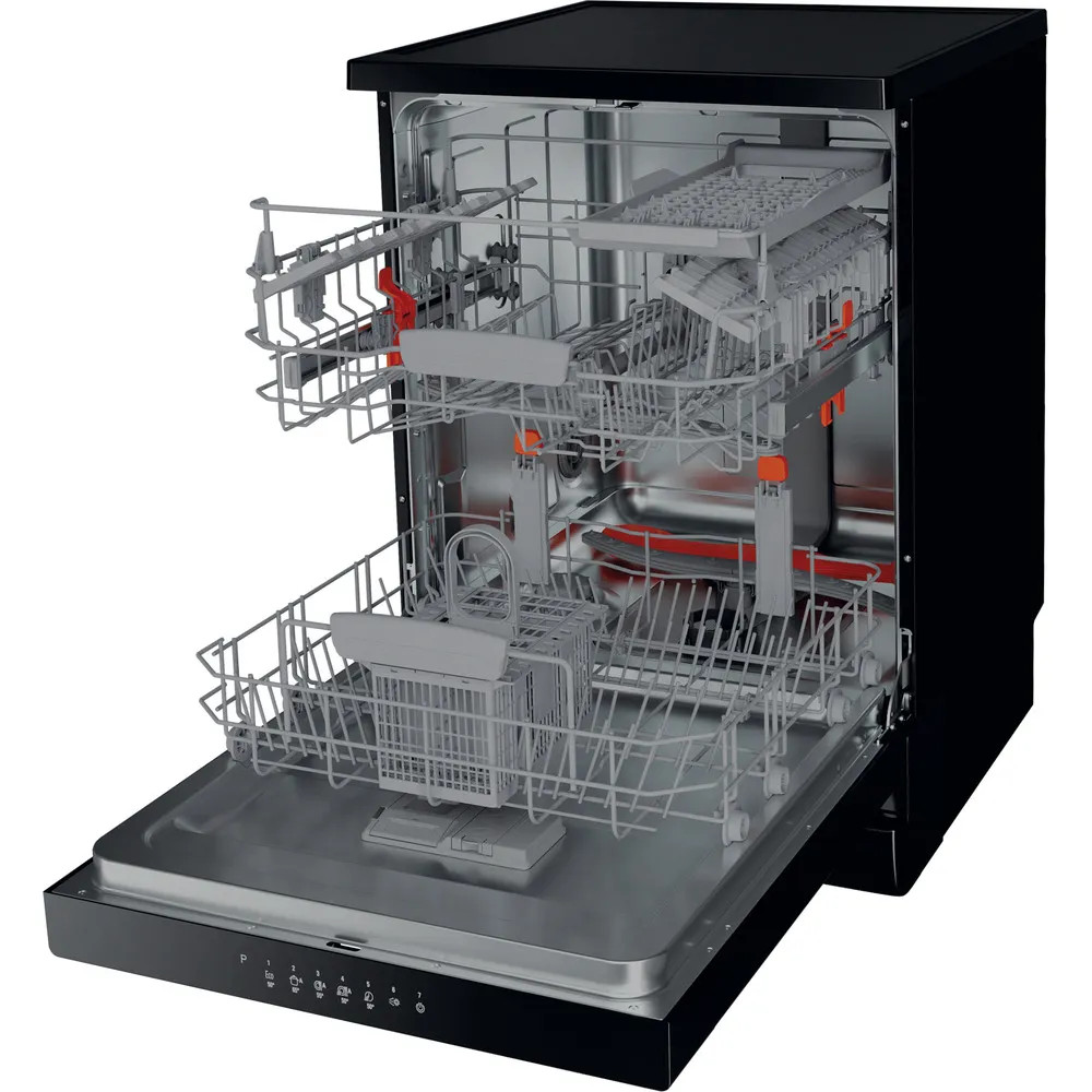 Hotpoint HFC3C26WCBUK Freestanding Dishwasher – Black image 3