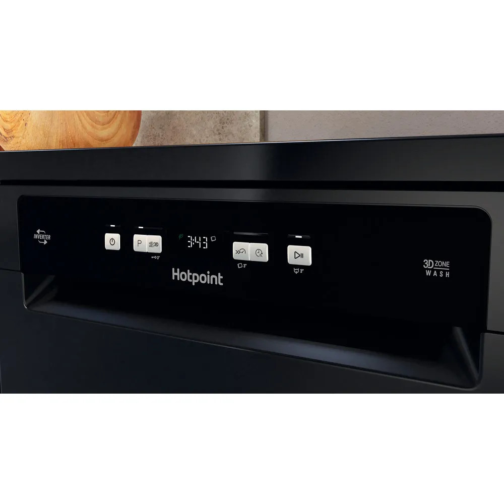 Hotpoint HFC3C26WCBUK Freestanding Dishwasher – Black image 7