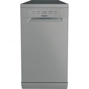 Hotpoint HP2FE10CS90SUK Slimline Freestanding Dishwasher – Silver