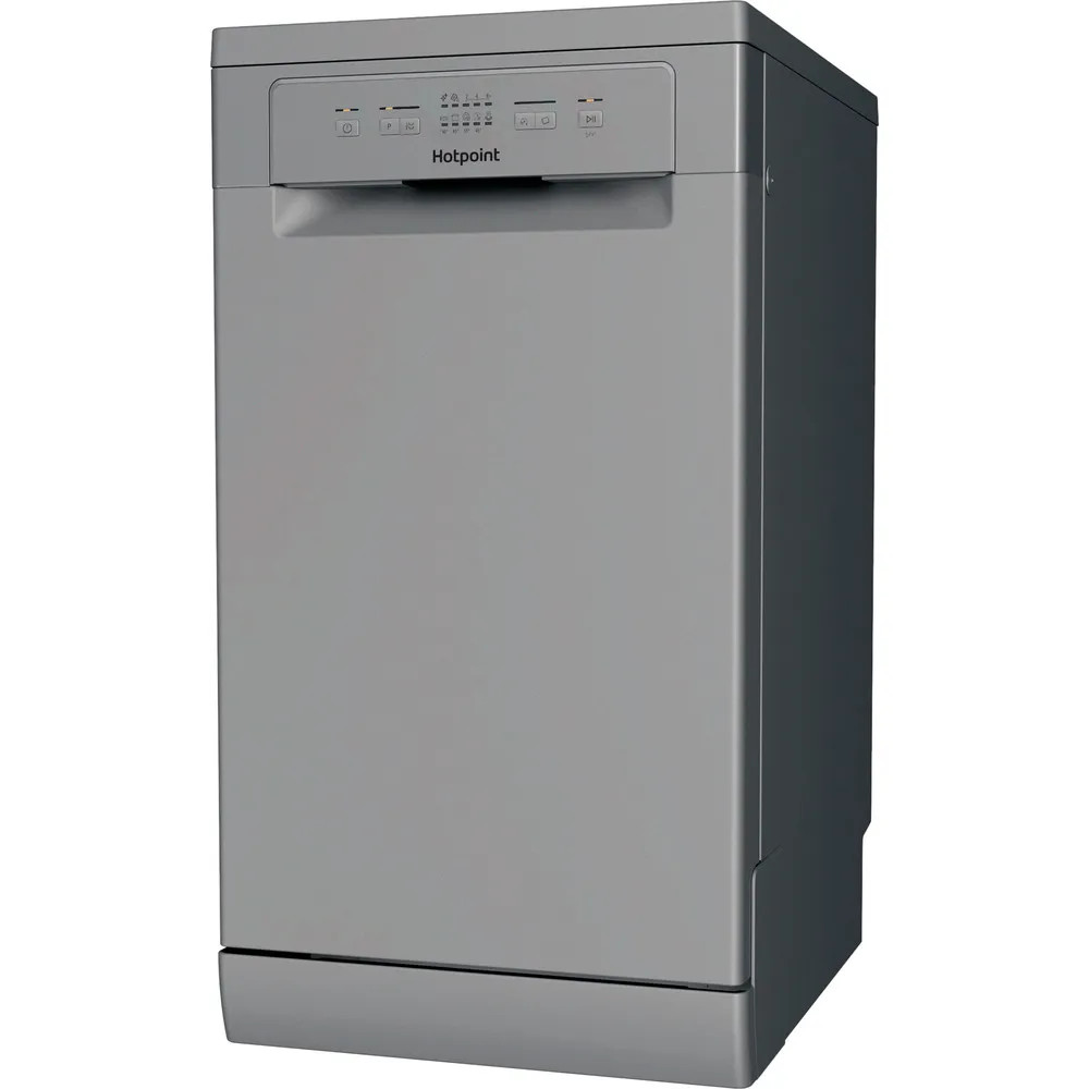 Hotpoint HP2FE10CS90SUK Slimline Freestanding Dishwasher – Silver image 2
