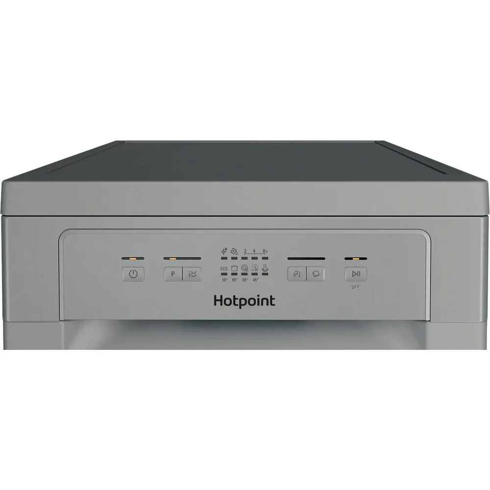 Hotpoint HP2FE10CS90SUK Slimline Freestanding Dishwasher – Silver image 5