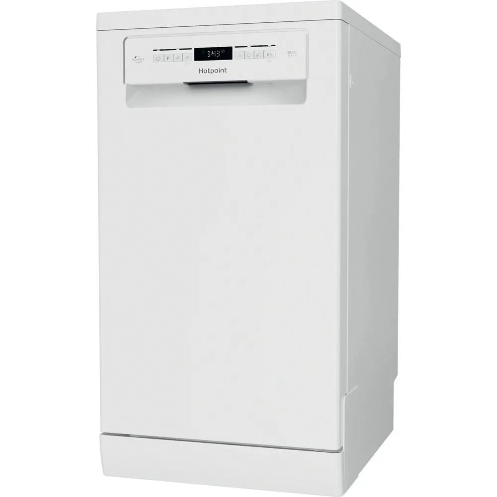 Hotpoint HSFO3T223WUKN Slimline Freestanding Dishwasher – White image 2
