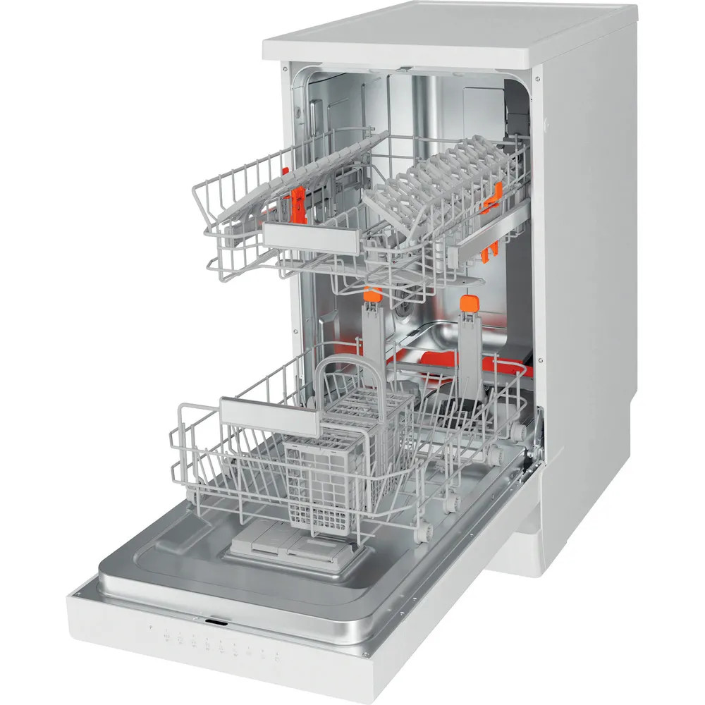 Hotpoint HSFO3T223WUKN Slimline Freestanding Dishwasher – White image 3