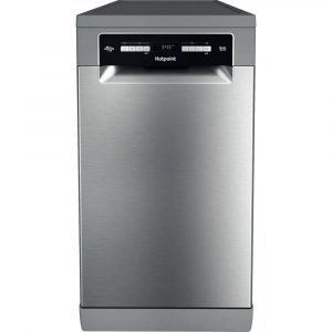 Hotpoint HSFO3T223WXUKN Slimline Freestanding Dishwasher – Stainless Steel