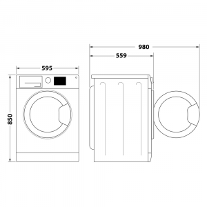 Hotpoint NDD86448GDAUK 8kg 6kg 1400rpm Freestanding Washer Dryer – Graphite image 7