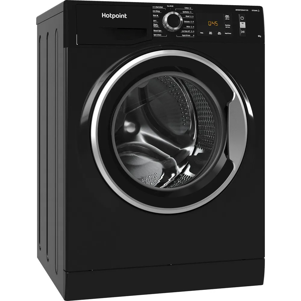 Hotpoint NM11948BCAUK 9kg 1400rpm Freestanding Washing Machine – Black image 2