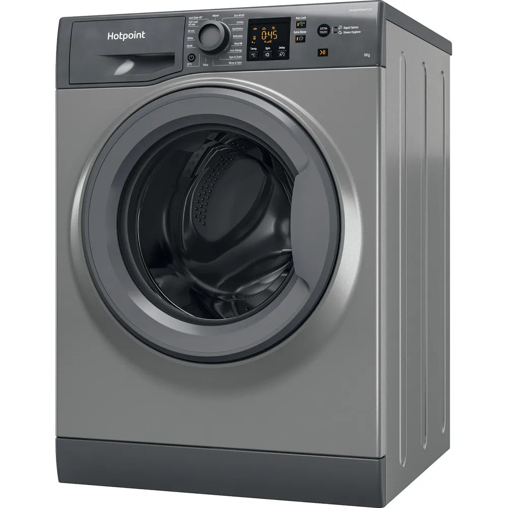 Hotpoint NSWF946GGUK 9kg 1400rpm Freestanding Washing Machine – Graphite image 2