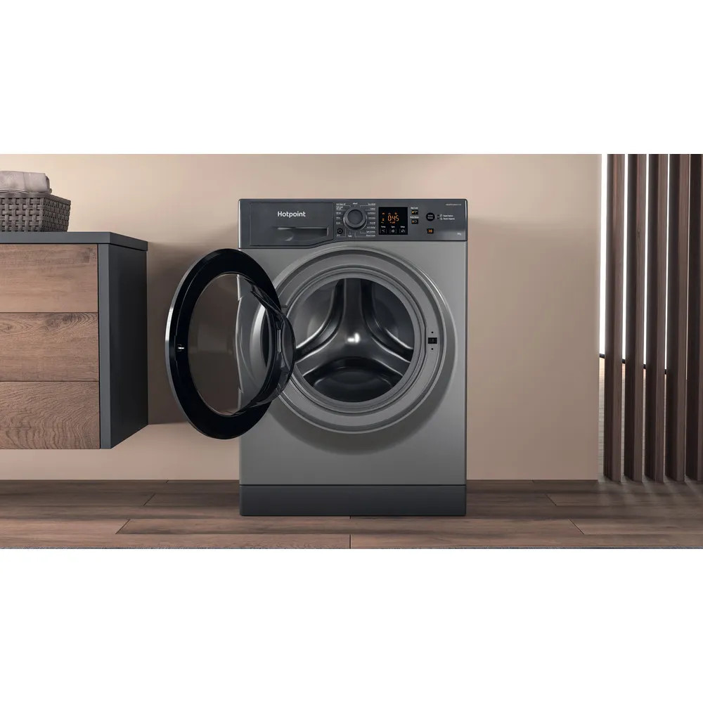 Hotpoint NSWF946GGUK 9kg 1400rpm Freestanding Washing Machine – Graphite image 6