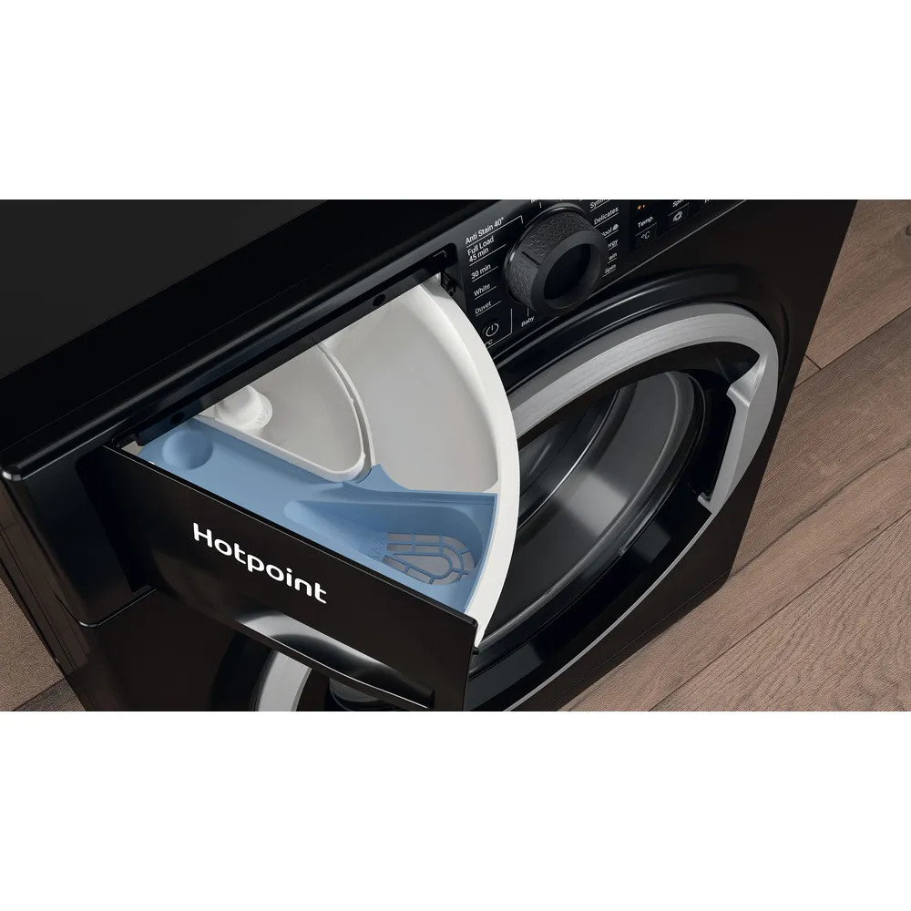 Hotpoint NSWM1046BSUK 10kg 1400rpm Freestanding Washing Machine – Black image 7