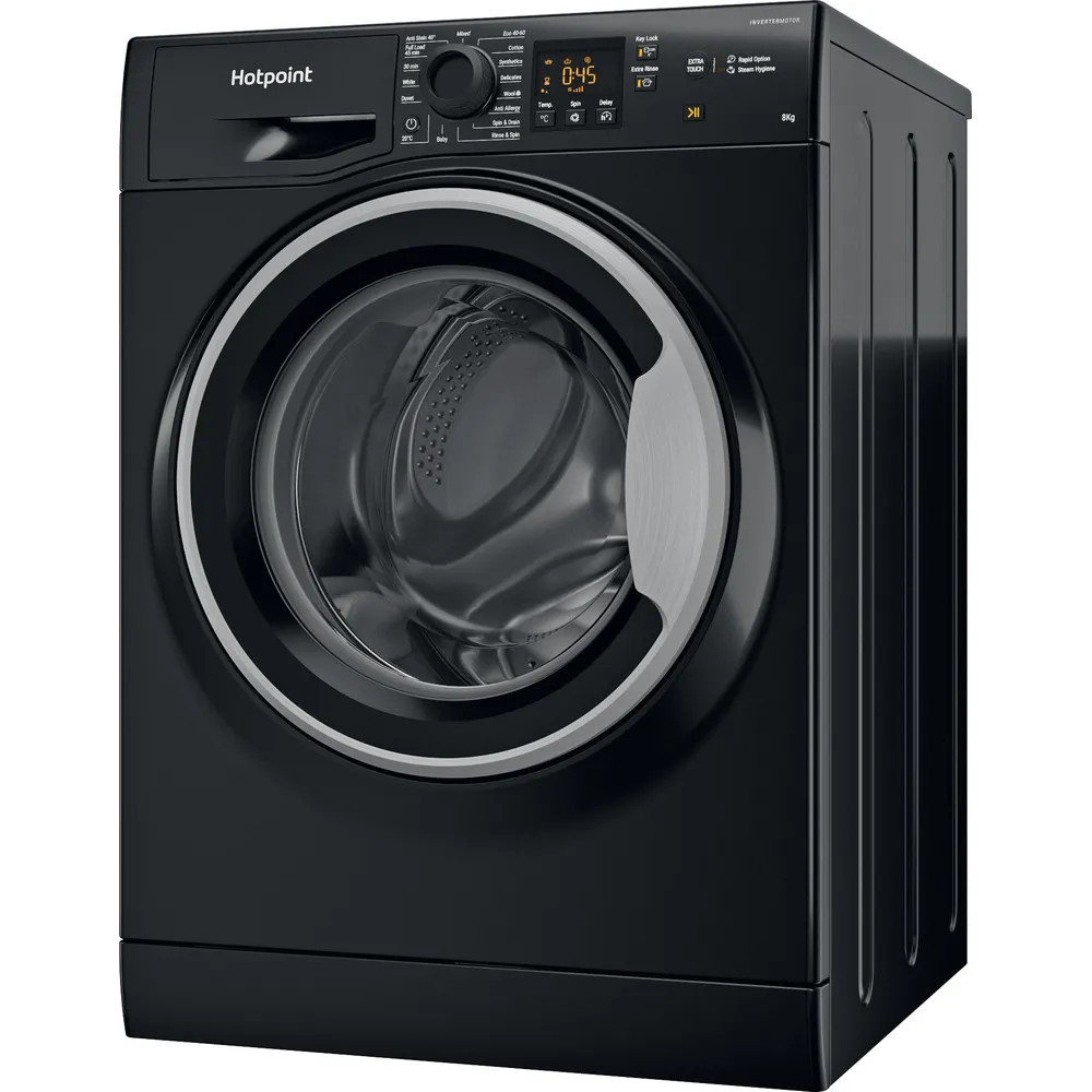 Hotpoint NSWM864CBSUKN 8kg 1600rpm Freestanding Washing Machine – Black image 2