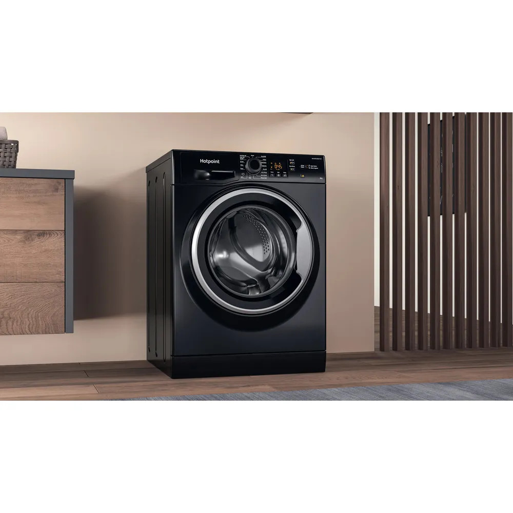 Hotpoint NSWM864CBSUKN 8kg 1600rpm Freestanding Washing Machine – Black image 4