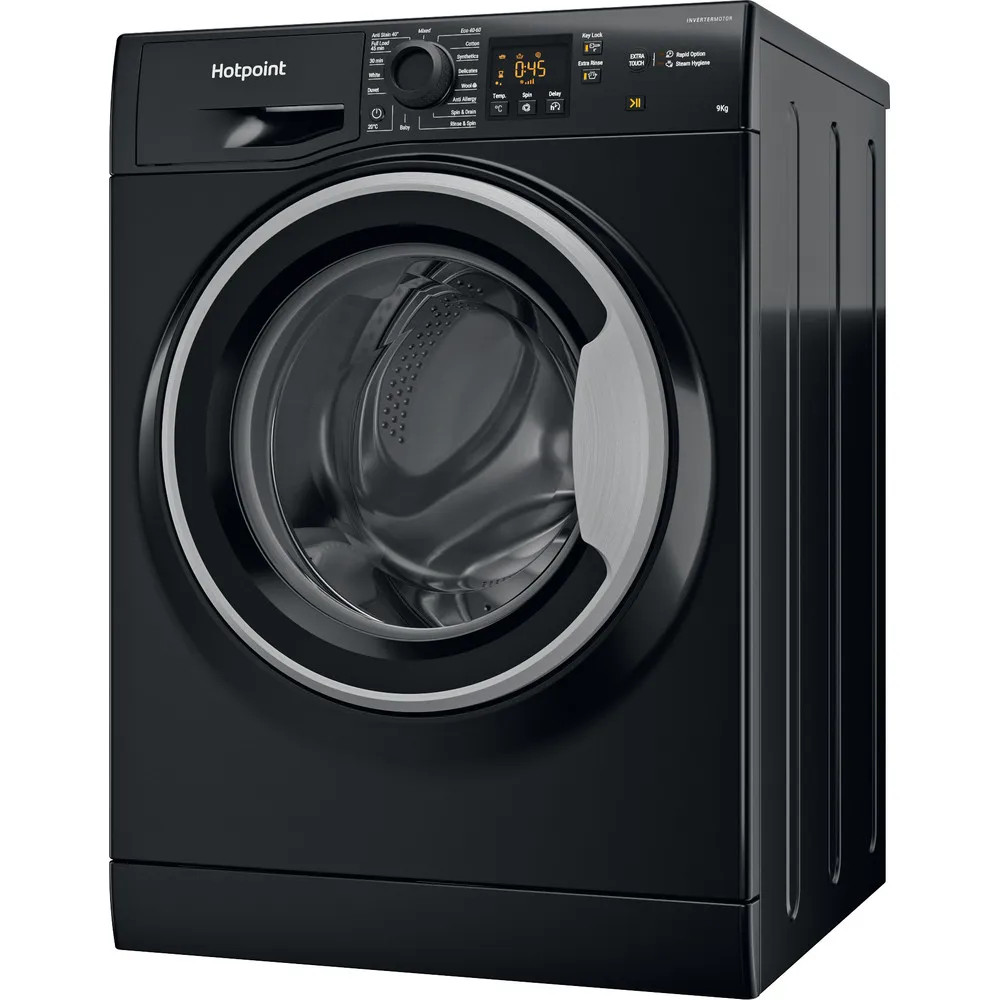Hotpoint NSWM965CBSUKN 9kg 1600rpm Freestanding Washing Machine – Black image 2