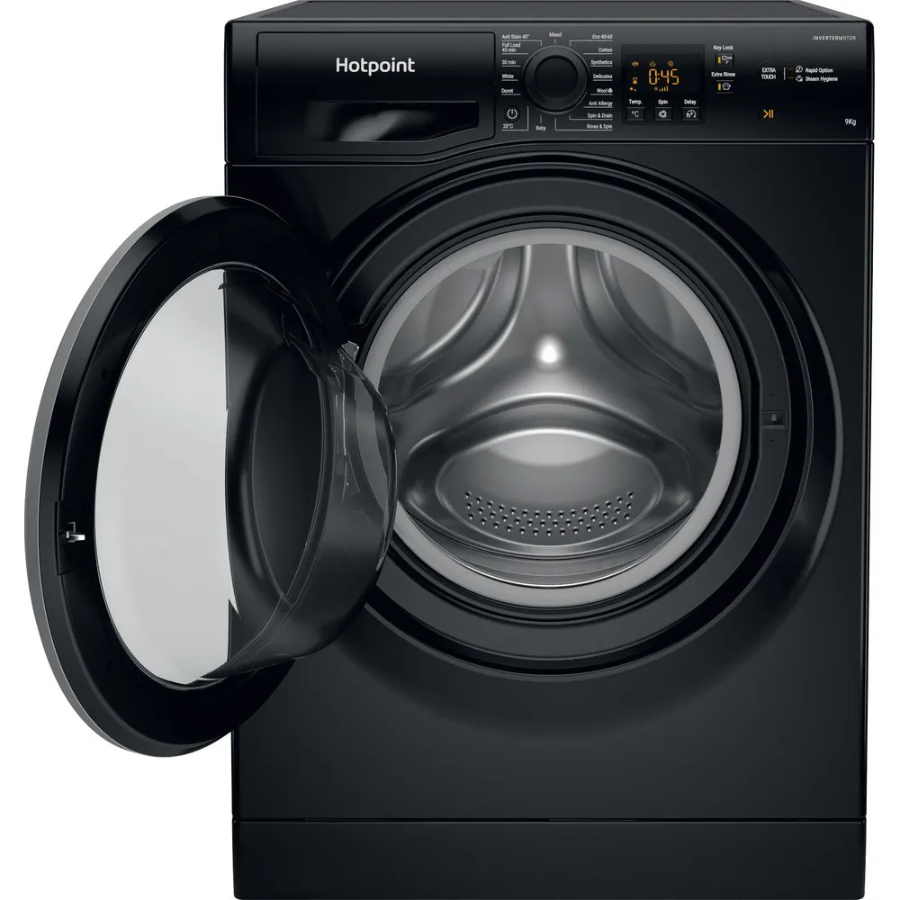 Hotpoint NSWM965CBSUKN 9kg 1600rpm Freestanding Washing Machine – Black image 3