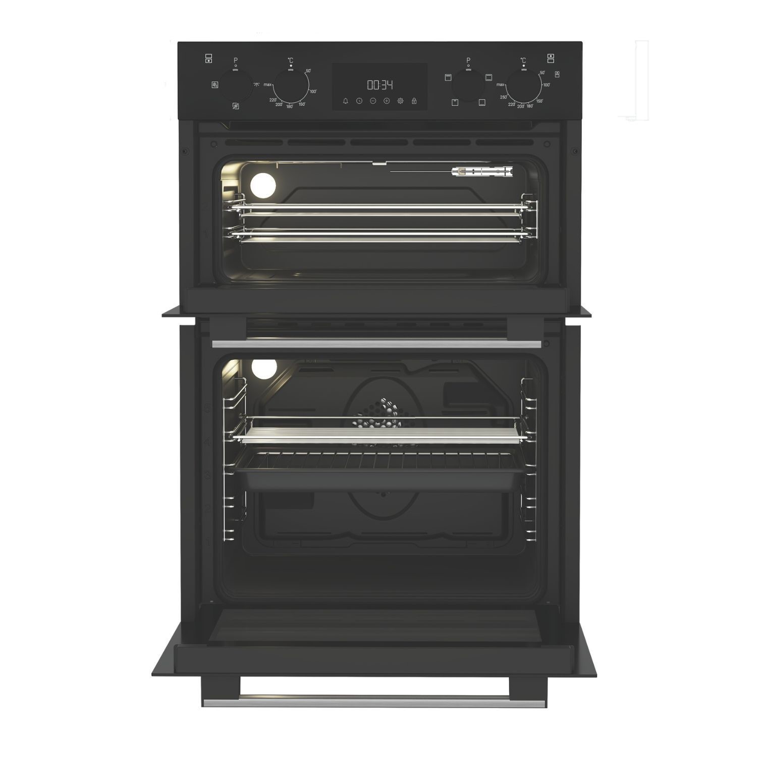 Hotpoint DIH10DB Built‑In Electric Double Oven – Black 1