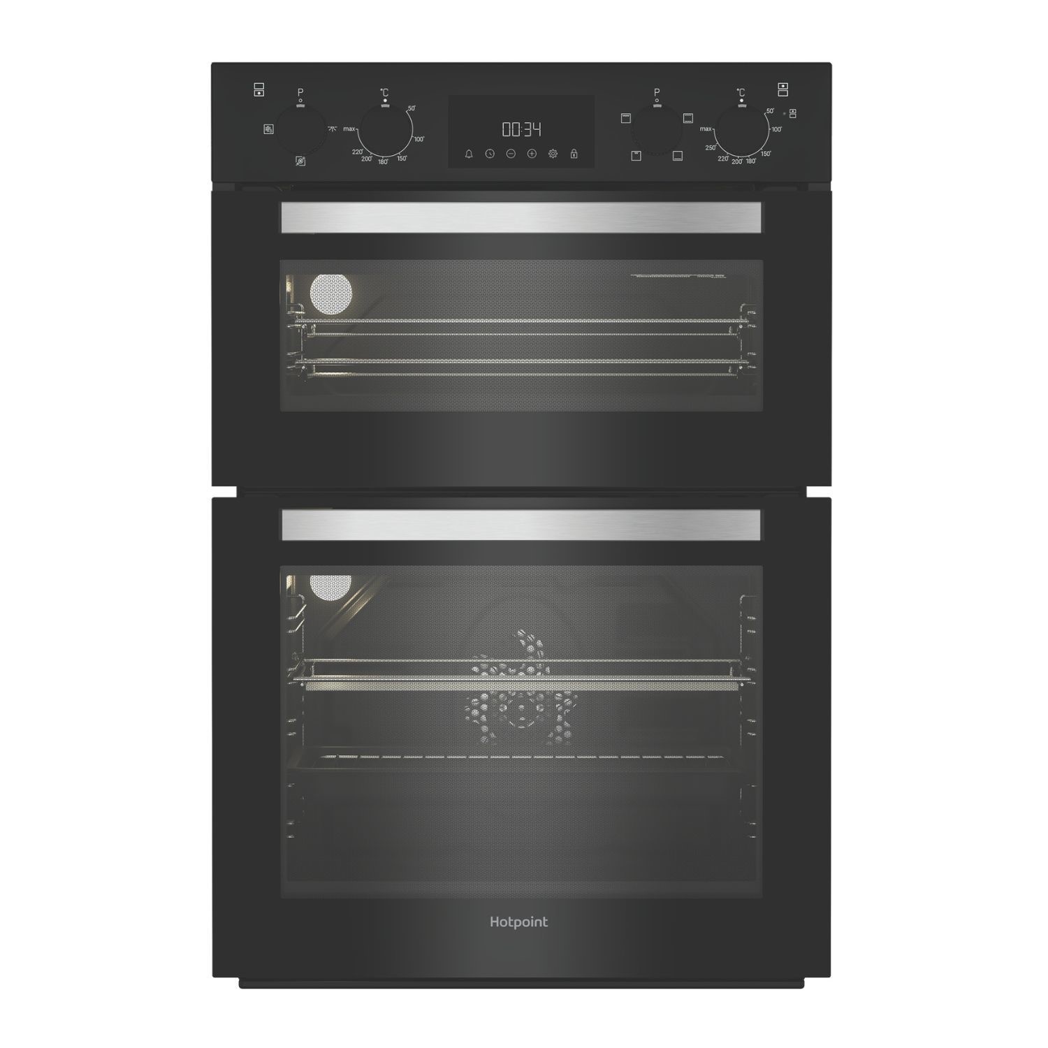 Hotpoint DIH10DB Built‑In Electric Double Oven – Black Hotpoint DIH10DB Built‑In Electric Double Oven – Black