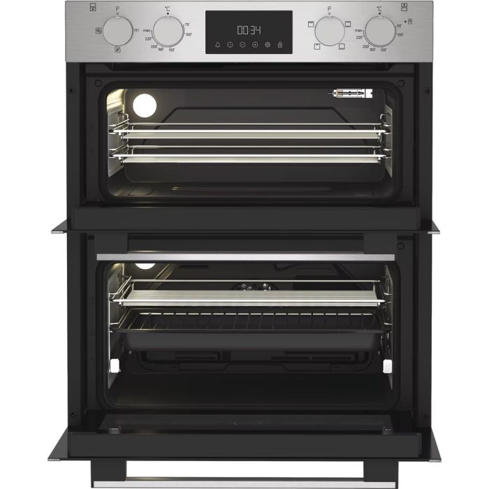 Hotpoint DUH12D1IX Built-Under Electric Double Oven – Stainless Steel 1
