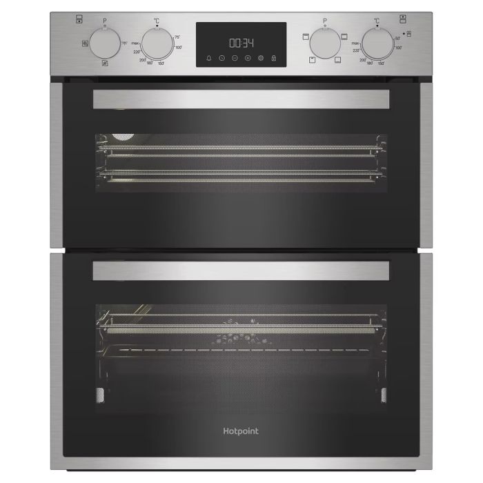 Hotpoint DUH12D1IX Built-Under Electric Double Oven – Stainless Steel Hotpoint DUH12D1IX Built-Under Electric Double Oven – Stainless Steel