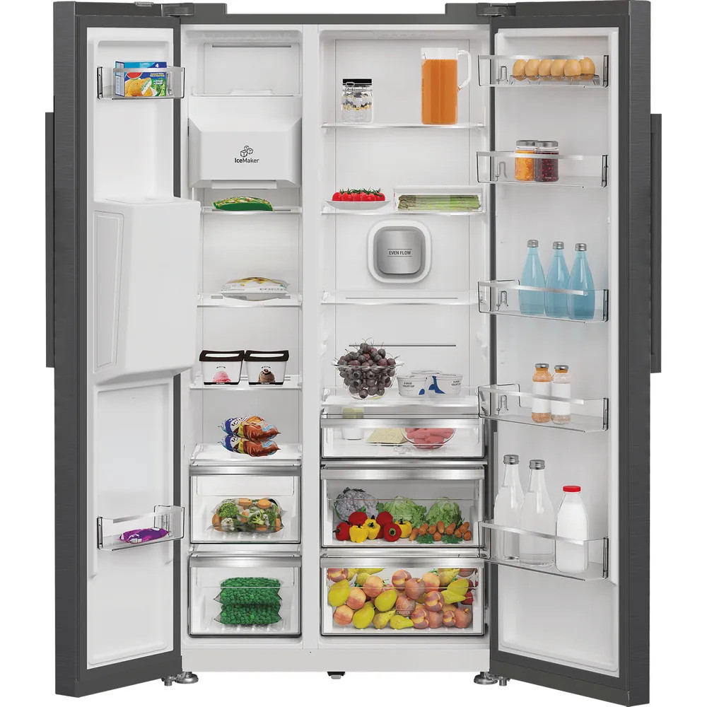 Hotpoint HPG26574WXBR5UK American Fridge Freezer with Water & Ice ...