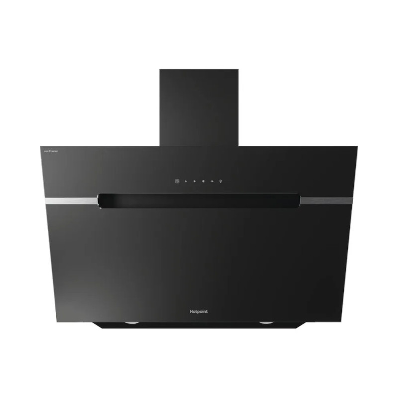 Hotpoint PHVS91FLTDPK 90 cm Angled Chimney Cooker Hood – Black Hotpoint PHVS91FLTDPK 90 cm Angled Chimney Cooker Hood – Black