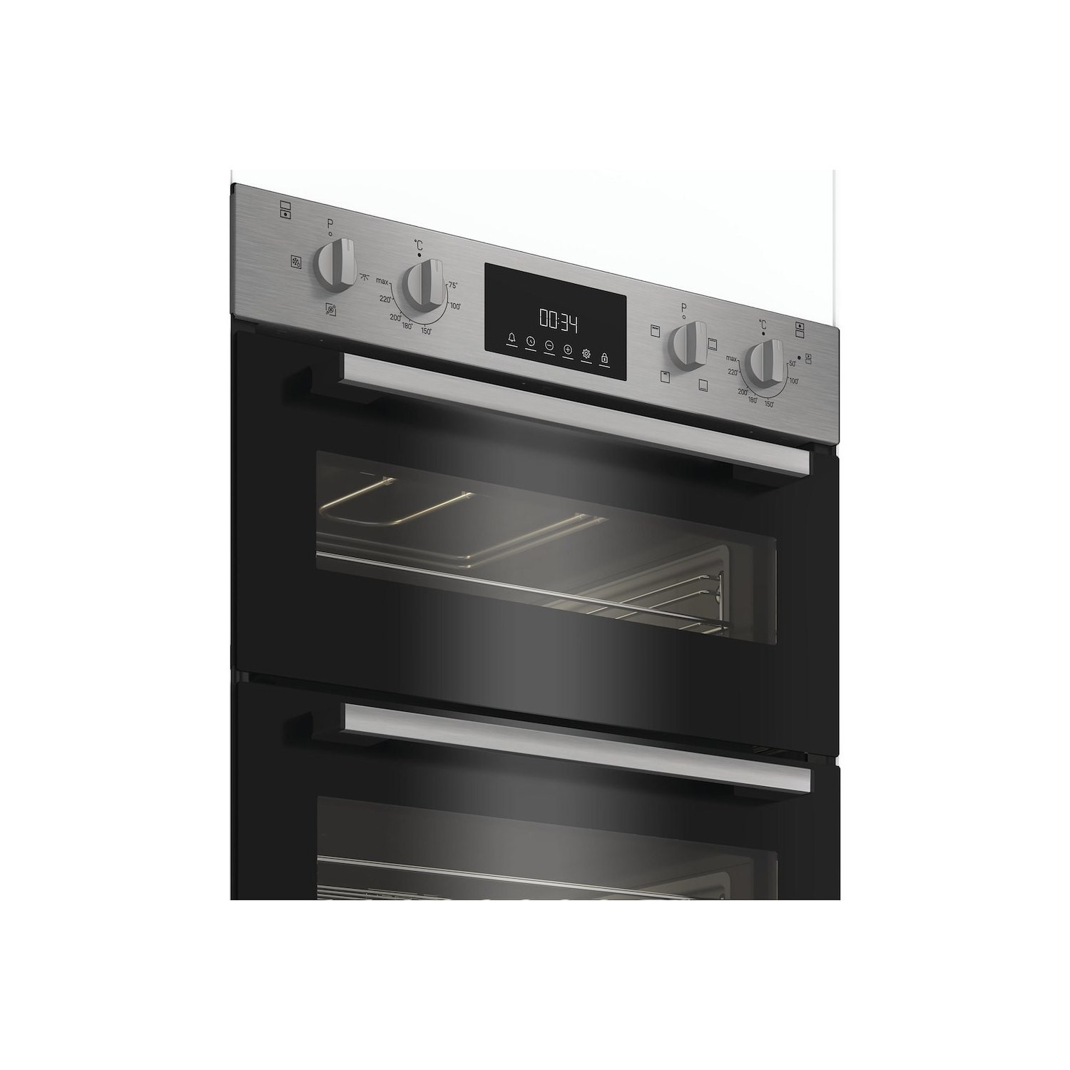 Indesit DUI12DIX Built‑Under Electric Double Oven – Stainless Steel - Image 3