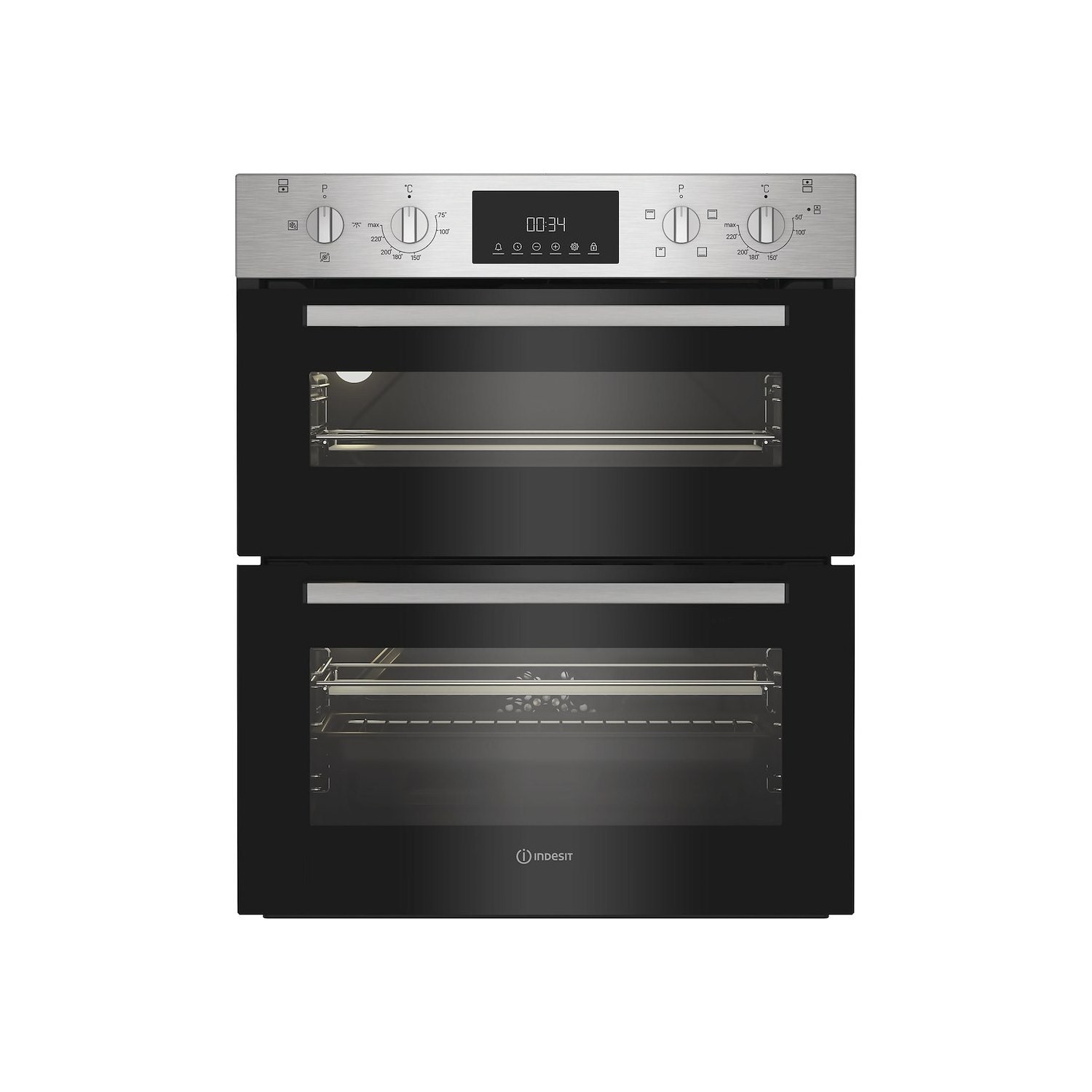 Indesit DUI12DIX Built‑Under Electric Double Oven – Stainless Steel