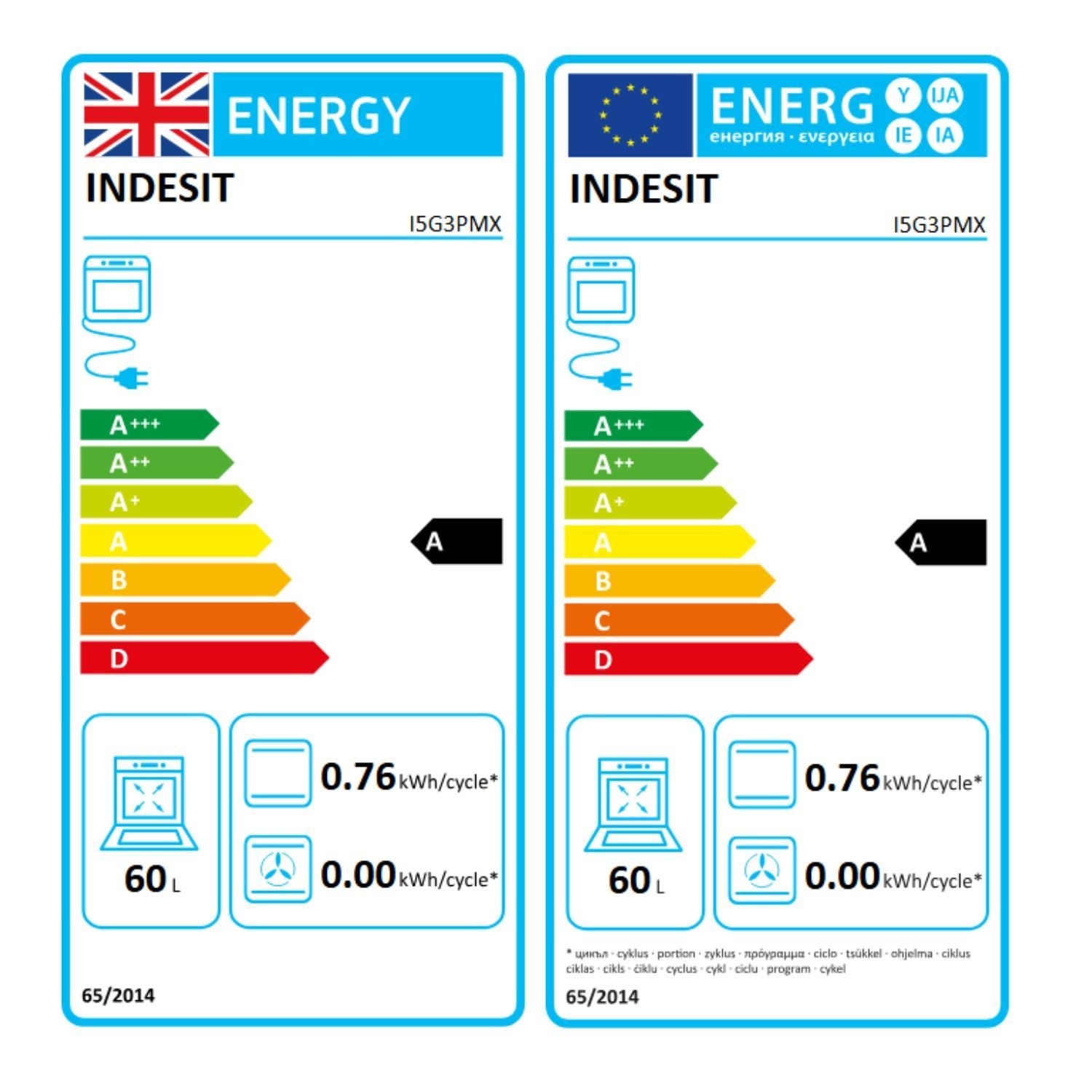 Indesit I5G3PMX 50 cm Dual Fuel Single Cooker – Stainless Steel 6