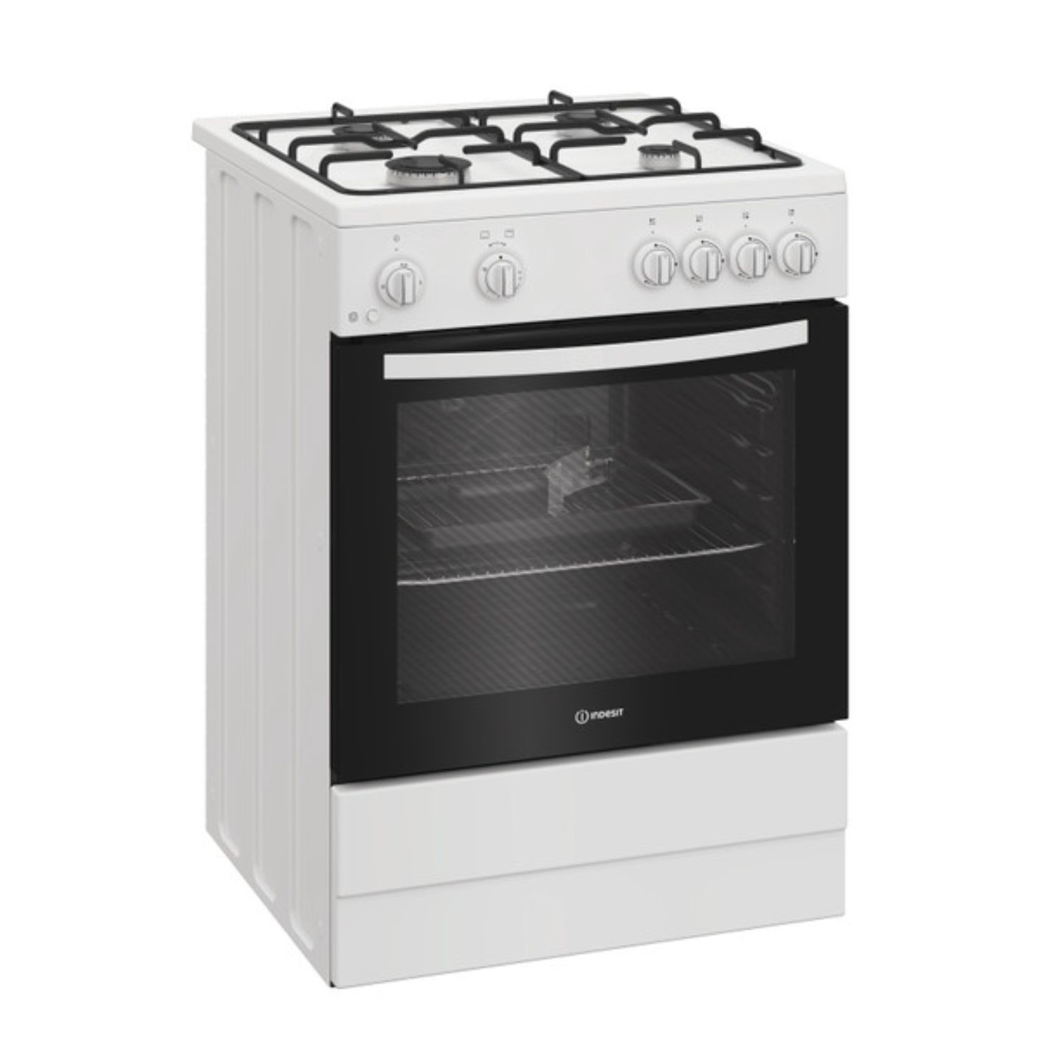 Indesit I6GGMMWUK 60cm Gas Single Cooker – White 3