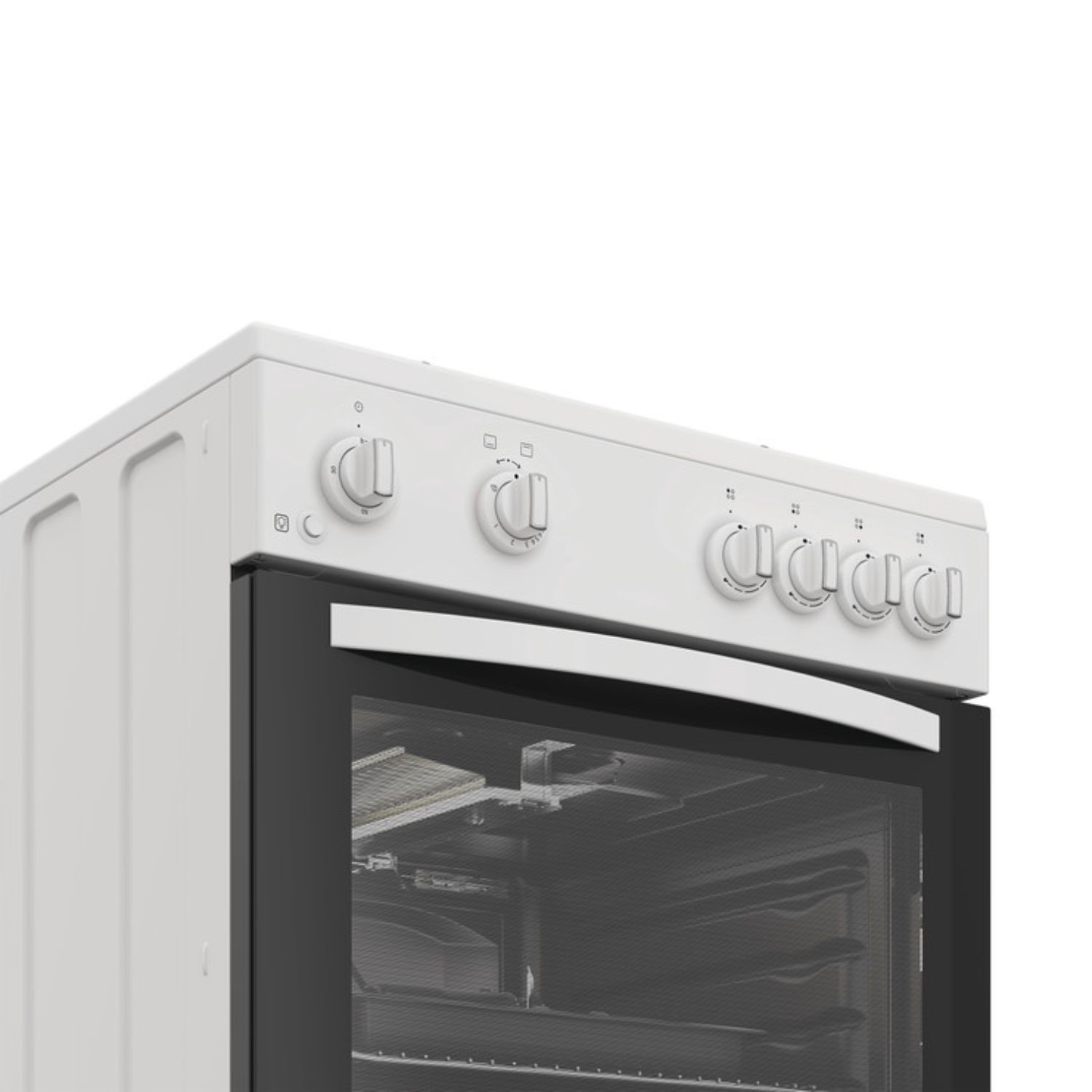 Indesit I6GGMMWUK 60cm Gas Single Cooker – White 4