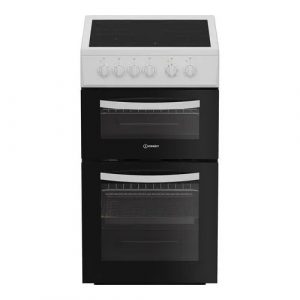 Indesit ITE5VMW 50 cm Electric Twin Cooker – White