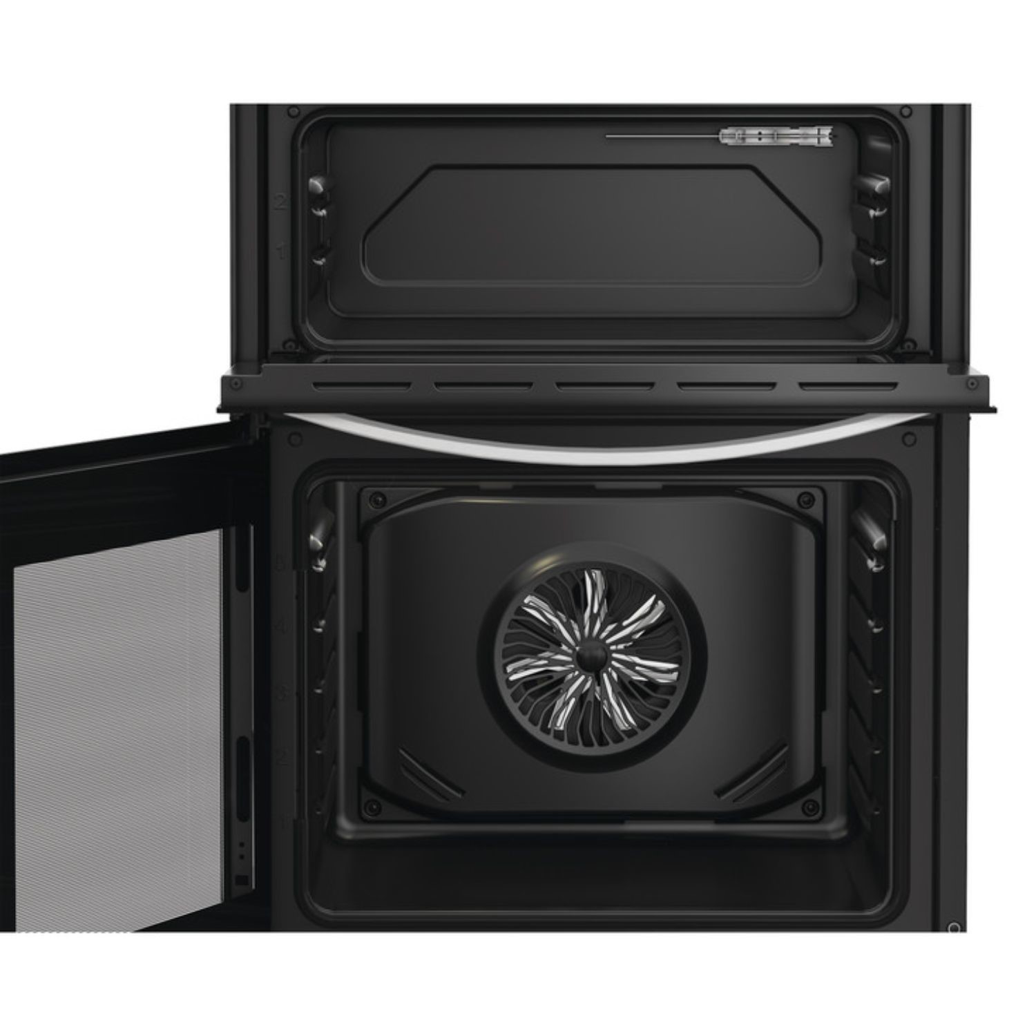 Indesit ITE6VMW 60 cm Electric Cooker with Ceramic Hob – White - Image 3