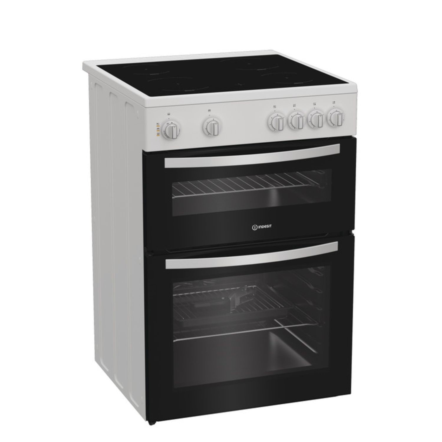 Indesit ITE6VMW 60 cm Electric Cooker with Ceramic Hob – White - Image 5