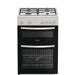 Indesit ITG6GW 60cm Gas Twin Cooker – White