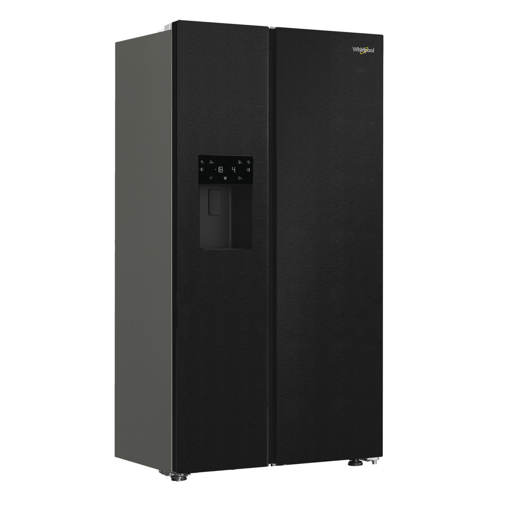 Whirlpool WHG26574WXK5UK 580L Dual No Frost American Fridge Freezer – Black Inox 1