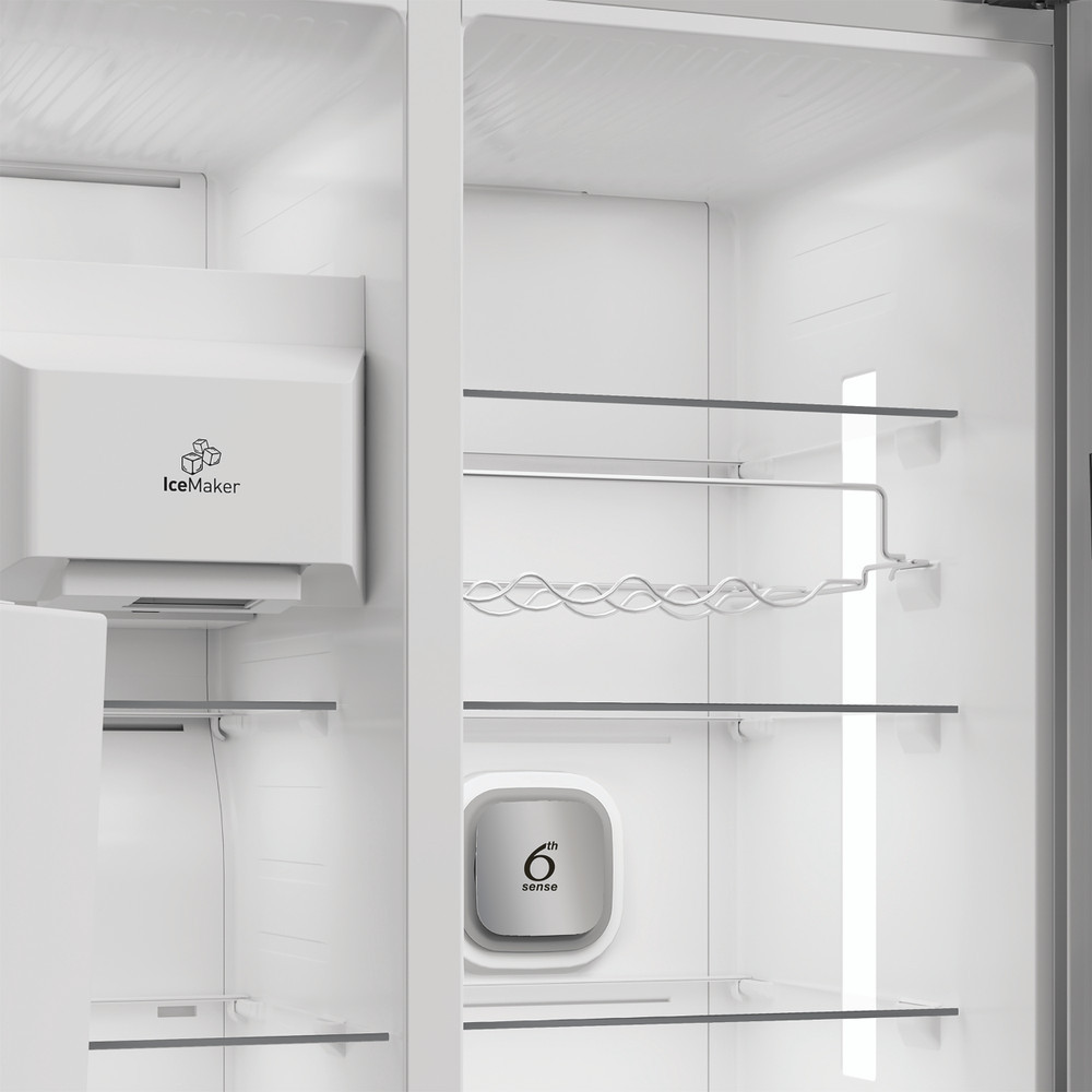 Whirlpool WHG26574WXK5UK 580L Dual No Frost American Fridge Freezer – Black Inox 5