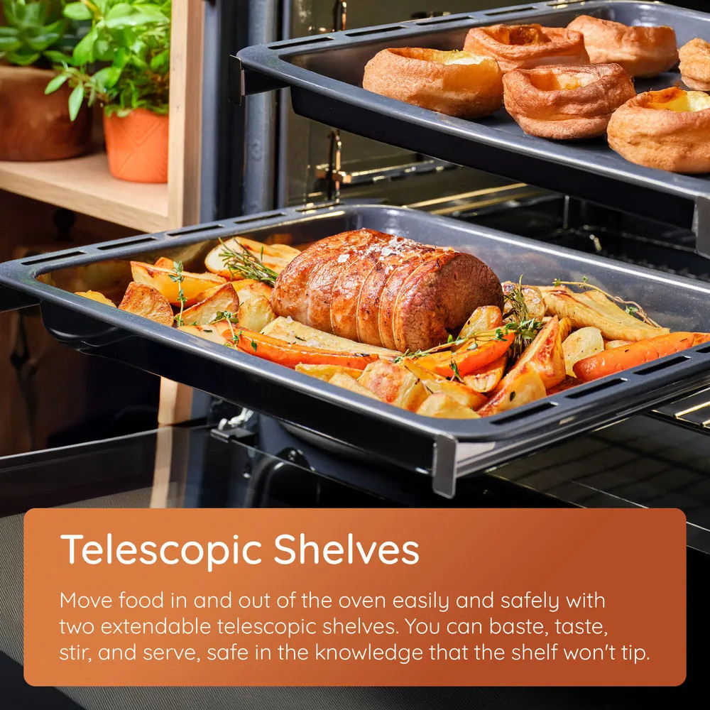 Hotpoint HOI6A8PT1SXUK Class 6 Single Fan Oven - Dual Clean (Pyro & Hydro) - Stainless Steel image 6