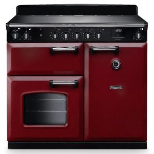 Rangemaster CL100EIPBOR/CM1 Classic 100cm Induction Range Cooker – Bordeaux with Chrome Trim