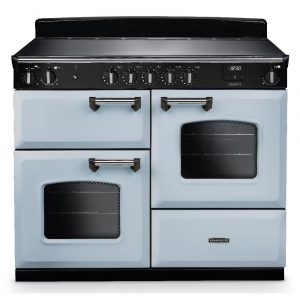 Rangemaster CLO110EIPMSB/CM1 Classic 110cm OC Induction Range Cooker – Misty Blue with Chrome Trim