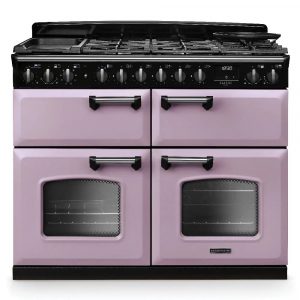 Rangemaster Classic Deluxe CLDLB110DFPHTHCM1 110cm Dual Fuel Range Cooker – Heather with Chrome Trim