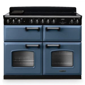 Rangemaster Classic Deluxe CLDLB110EIPSTB-CM1 110cm Induction Range Cooker – Stone Blue with Chrome