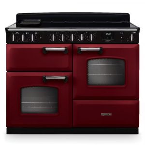 Rangemaster Classic Deluxe CLDLO110EIPBOR/CM1 110cm Induction Range Cooker – Bordeaux with Chrome Trim