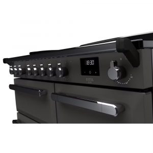 Rangemaster ESDL100EIPSLTCM1 Estel Deluxe 100cm Induction Range Cooker – Slate with Chrome Trim 3
