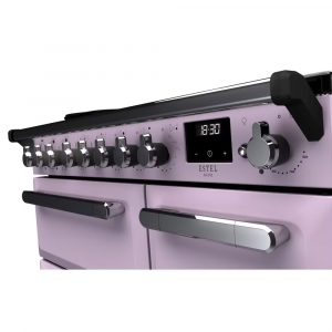 Rangemaster ESDL90EIPHTHCM1 Estel Deluxe 90cm Induction Range Cooker – Heather with Chrome Trim 3