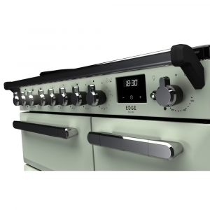 Rangemaster ESDL90EIPMNTCM1 Estel Deluxe 90cm Induction Range Cooker – Mint with Chrome Trim 3